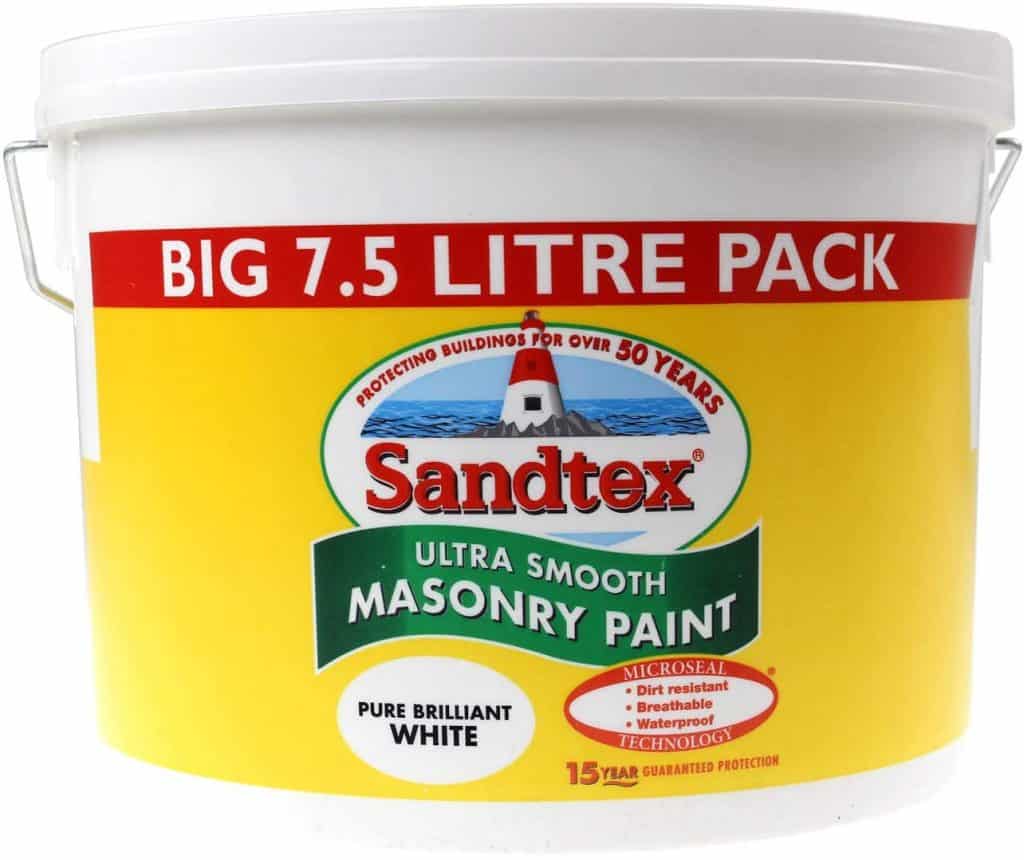 Sandtex Brilliant Pure White Ultra Smooth Masonry Paint
