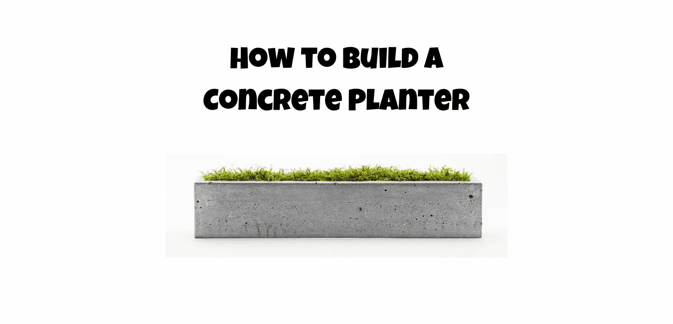 how to build a concrete planter at home