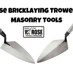 w rose bricklaying trowel and masonry tools