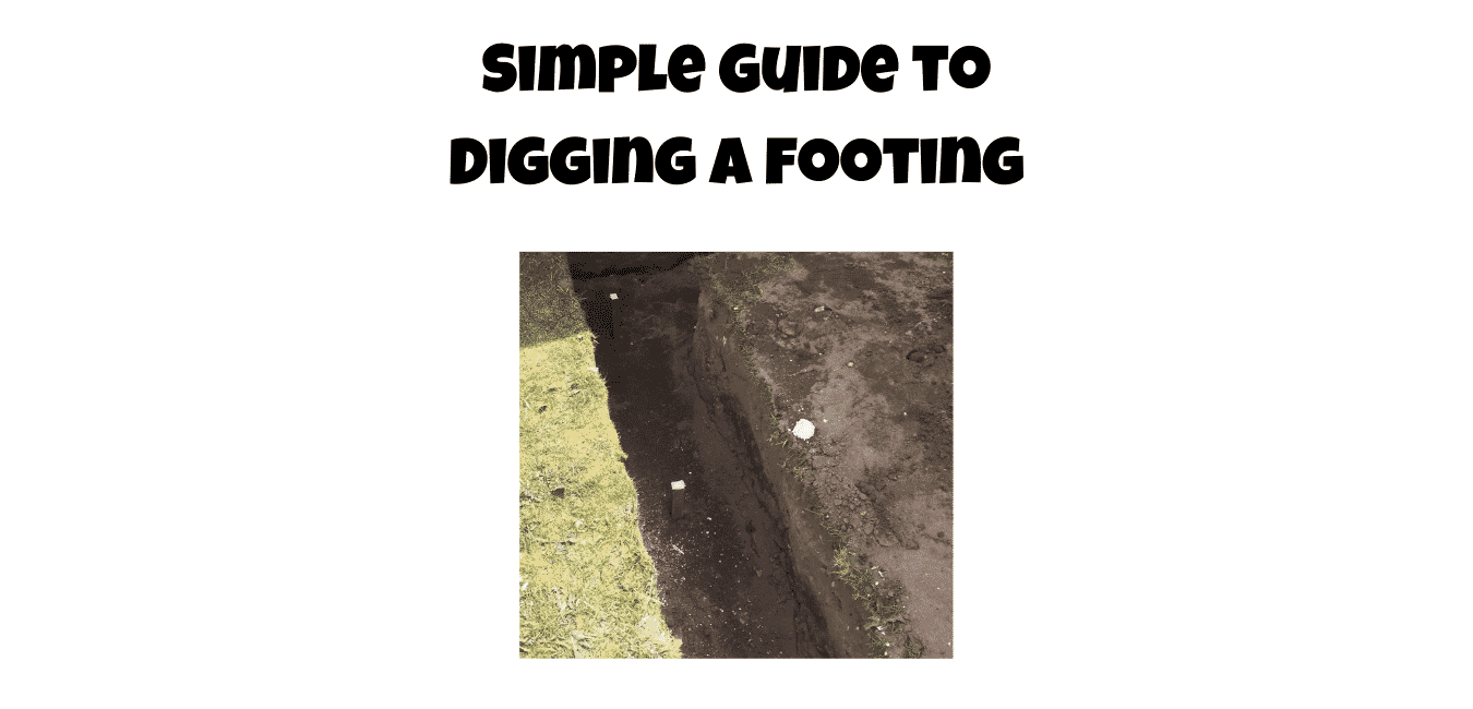 digging a footing